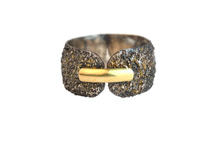 Lunar band with gold