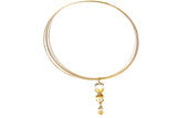 Bi-Color Citrine Drop On Neck Wire